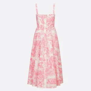 Dior Women Dioriviera Flared Mid-Length Dress 441D57A3327_X0844