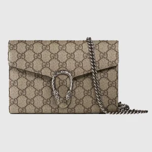 Gucci GG Women Dionysus GG Supreme Chain Wallet