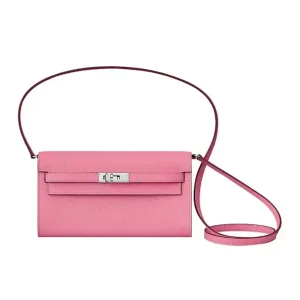 Hermes Women Kelly To Go in Epsom Leather-Pink