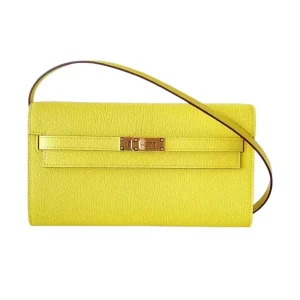Hermes Women Kelly To Go in Epsom Leather-Yellow