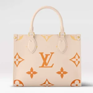 Louis Vuitton LV Women OnTheGo PM​ Neutral Gradient Monogram Empreinte Embossed Cowhide Leather