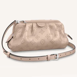 Louis Vuitton LV Women Scala Mini Pouch Coquille Mahina Perforated Calf Leather