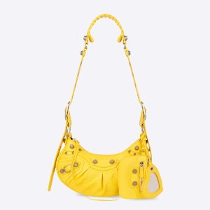 Balenciaga Women Le Cagole XS Shoulder Bag in Yellow