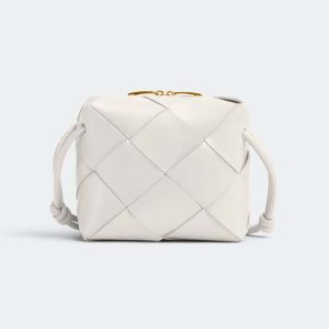 Bottega Veneta Women Mini Cassette Camera Bag-White