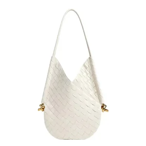 Bottega Veneta Women Small Solstice Shoulder Bag-White