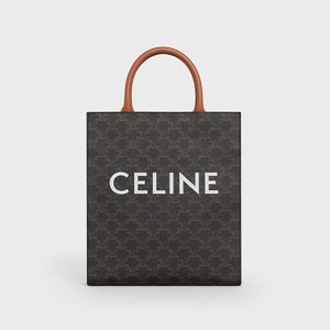 Celine Women Small Cabas Vertical in Triomphe Canvas