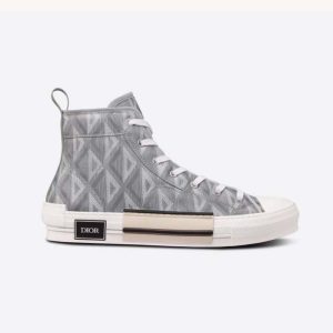 Dior Men B23 High-Top Sneaker Dior Gray CD Diamond Canvas