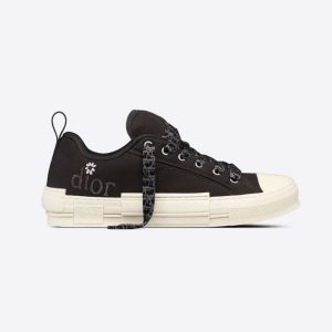 Dior Men by Erl B23 Skater Sneaker Black Cotton Canvas