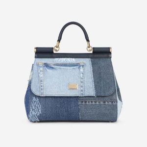 Dolce Gabbana D&G Women Large Sicily Handbag-Blue