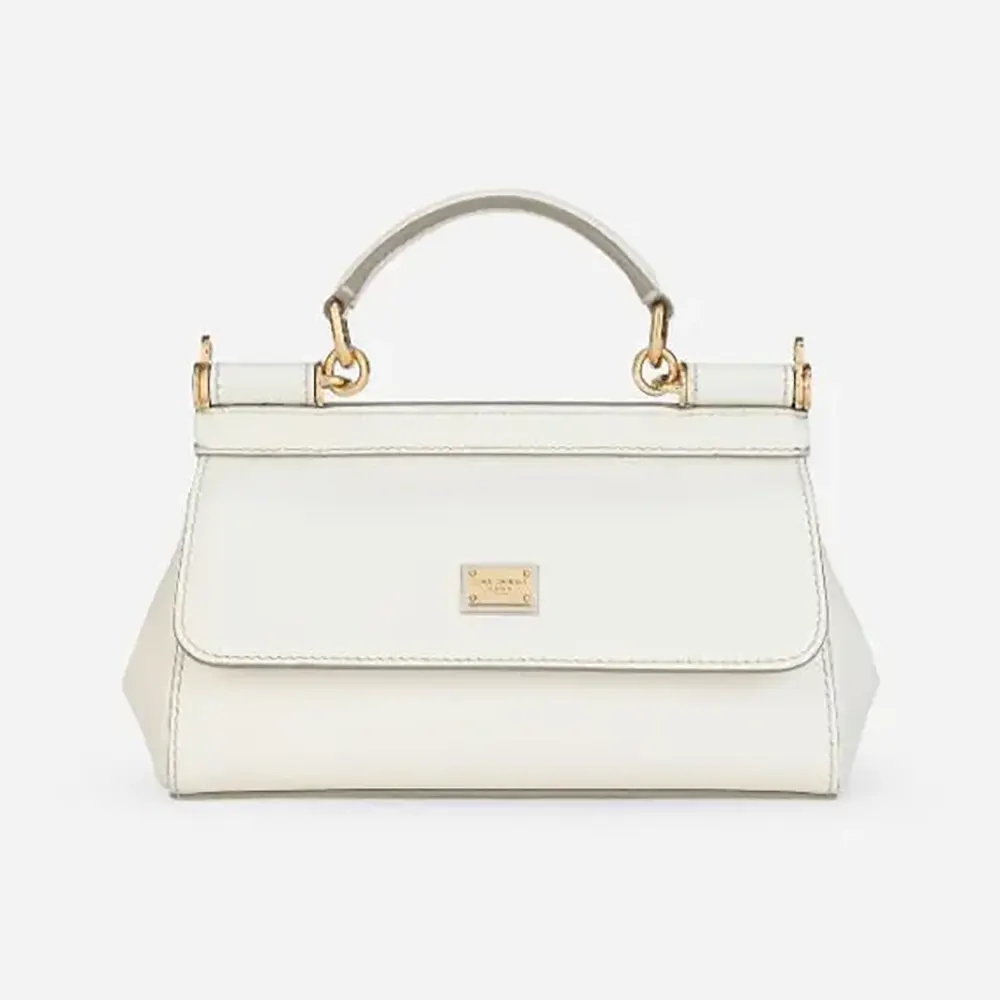 Dolce Gabbana D&G Women Small Sicily Handbag-White BB7116A100180001