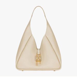 Givenchy Women Medium G-Hobo Bag in Smooth Leather-Beige
