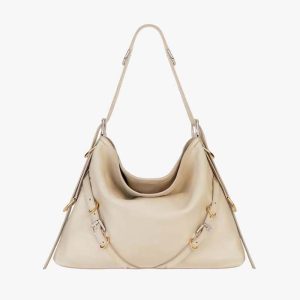 Givenchy Women Medium Voyou Bag in Leather-Beige
