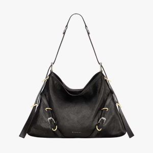 Givenchy Women Medium Voyou Bag in Leather-Black