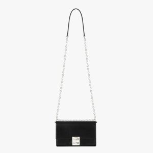 Givenchy Women Small 4G Bag in Box Leather with Chain-Black