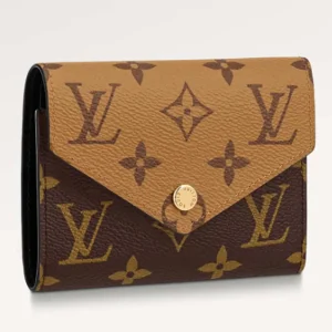 Louis Vuitton LV Unisex Victorine Wallet Brown Monogram Reverse Coated Canvas