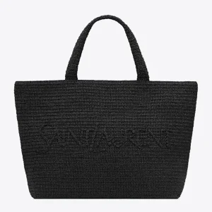 Saint Laurent YSL Unisex Saint Laurent YSL Women Saint Laurent Tote in Raffia 756269GAAEI1000