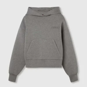 Viscose Jersey Hooded Sweatshirt 798544XJGSK1192