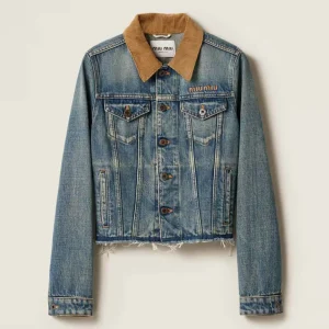 Miu Miu Women Denim Blouson Jacket GWB2351567
