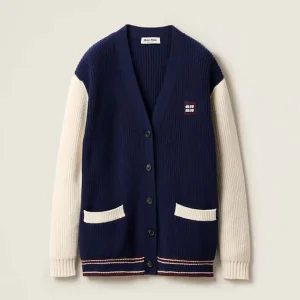 Miu Miu Women Wool and Cashmere Cardigan MMF933
