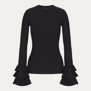 Valentino Women Viscose and Wool Sweater 5B0KC60M8VS